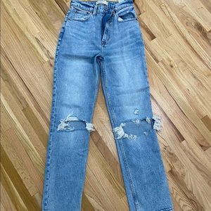 Abercrombie High ride 90s straight jeans